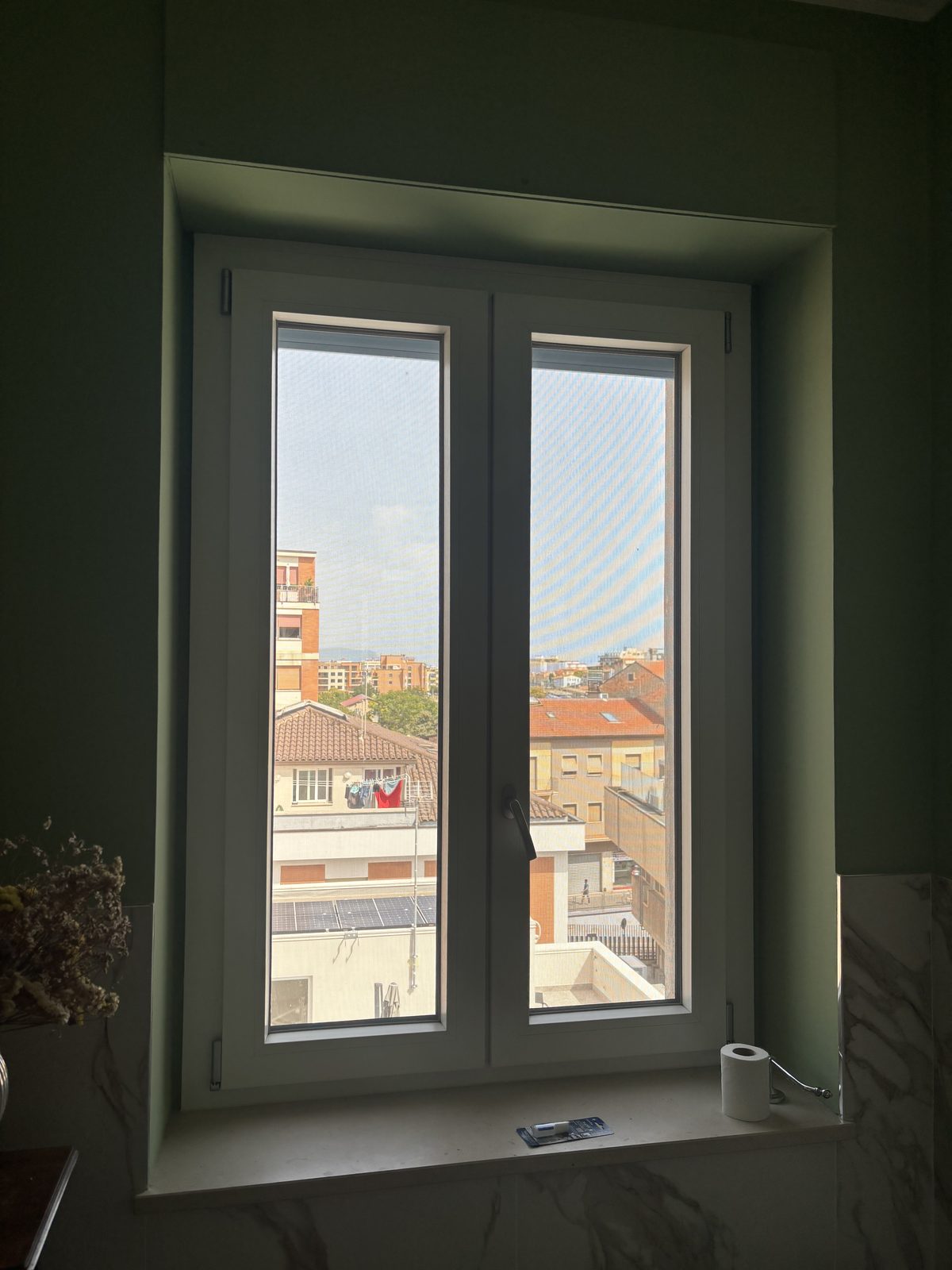 Bagno · finestra: prima